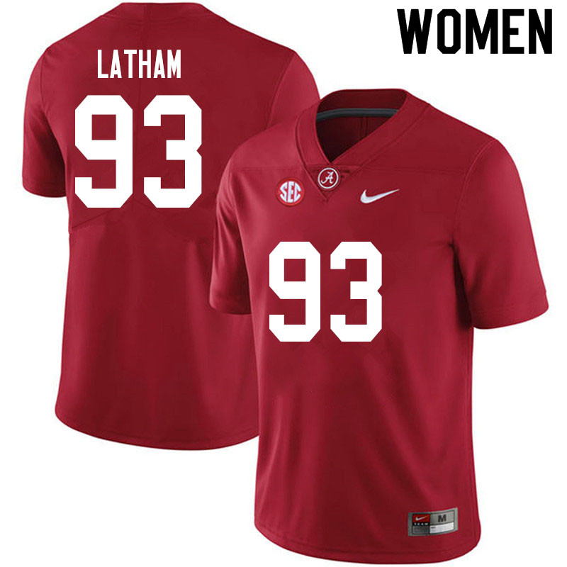 Alabama Crimson Tide Women's Jah-Marien Latham #93 Crimson NCAA Nike Authentic Stitched 2020 College Football Jersey KH16T21UX